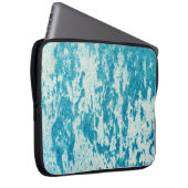 Texturierter blauer Hintergrund aus dichtem Stoff. Laptopschutzhülle (Vorne Rechts)