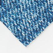 Texturierter Denim Hintergrund. Gewebebohrung Fleecedecke (Ecke)