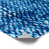 Texturierter Denim Hintergrund. Gewebebohrung Poster (Ecke)