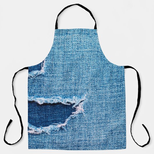 Texturierter Denim Hintergrund. Gewebebohrung Schürze (Vorderseite)