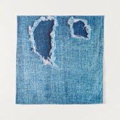 Texturierter Denim Hintergrund. Gewebebohrung Wandteppich (Vorderseite (Horizontal))