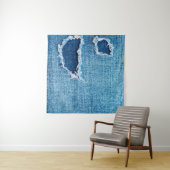 Texturierter Denim Hintergrund. Gewebebohrung Wandteppich (Beispiel (Horizontal))