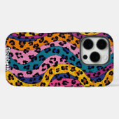Texturierter Dschungel: wirbelnder Leopardendruck Case-Mate iPhone Hülle (Rückseite (Horizontal))