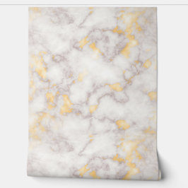 Texturierter Elfenbeinmarmor mit goldgelbem Körner Tapete