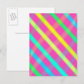 Texturierter Karo Postkarte (Vorne/Hinten)