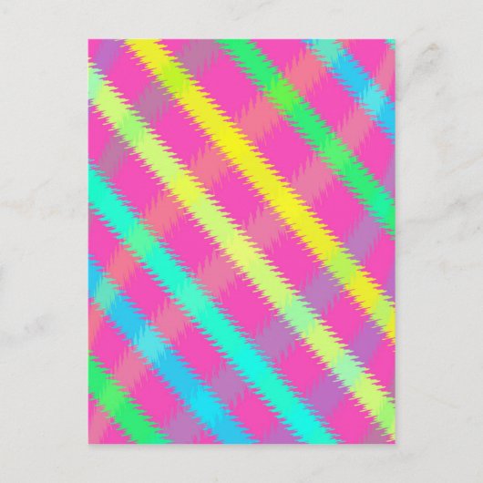 Texturierter Karo Postkarte (Vorderseite)