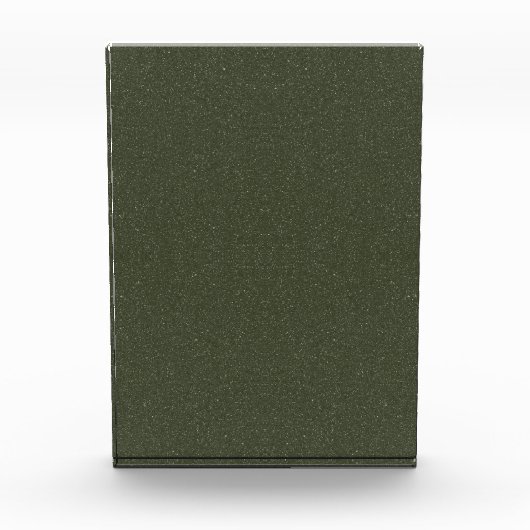 Texturierter Moosgrün-Foto-Block - Anpassbar Fotoblock (Vorderseite)