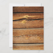 Texturiertes altes Holz "Aus zur Uni" laden ein Einladung (Rückseite)