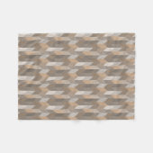 Texturiertes Blau, Gelb, Olivenöl Zickzack. Fleecedecke (Vorderseite (Horizontal))