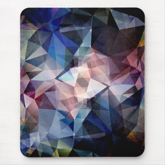 Texturiertes Dreieck Abstrakt Mousepad (Vorne)