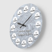 Texturiertes Foto 12 Monate Baby Große Wanduhr (Winkel)