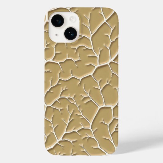 Texturiertes Khaki-Ast-iPhone-Case für Stil Case-Mate iPhone Hülle (Rückseite)