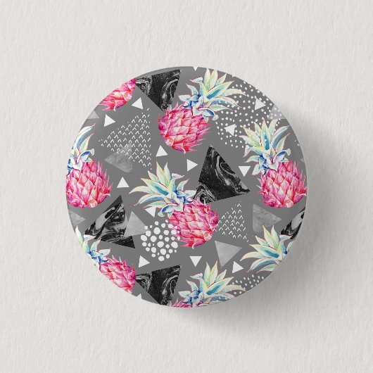 Texturiertes Muster für Ananas Button (Vorderseite)