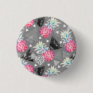 Texturiertes Muster für Ananas Button