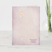 texturiertes Rosa für Freund danke Karte (Vorderseite)