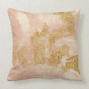 *~*  Texturiertes rosa Gold Glitter abgenutztes Go Kissen