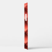 Texturiertes Rotes Leder: Detailliertes Material N Case-Mate iPhone Hülle (Rückseite / Rechts)