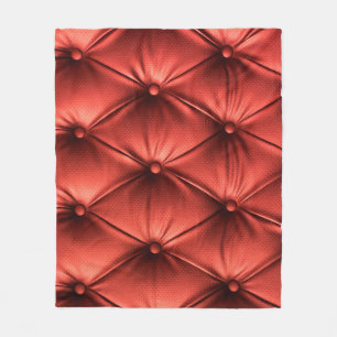 Texturiertes Rotes Leder: Detailliertes Material N Fleecedecke