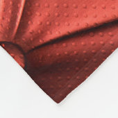 Texturiertes Rotes Leder: Detailliertes Material N Fleecedecke (Ecke)