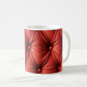 Texturiertes Rotes Leder: Detailliertes Material N Kaffeetasse (VorderseiteRechts)
