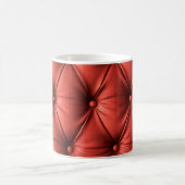 Texturiertes Rotes Leder: Detailliertes Material N Kaffeetasse (Mittel)