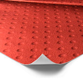 Texturiertes Rotes Leder: Detailliertes Material N Poster (Ecke)