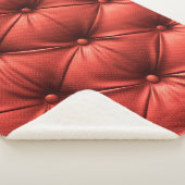 Texturiertes Rotes Leder: Detailliertes Material N Sherpadecke (3/4)