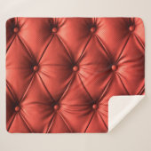Texturiertes Rotes Leder: Detailliertes Material N Sherpadecke (Vorderseite (Horizontal))