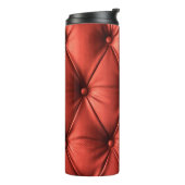 Texturiertes Rotes Leder: Detailliertes Material N Thermosbecher (Nach links gedreht)