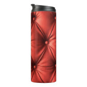 Texturiertes Rotes Leder: Detailliertes Material N Thermosbecher (Nach rechts gedreht)