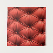 Texturiertes Rotes Leder: Detailliertes Material N Wandteppich (Vorderseite (Horizontal))