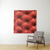 Texturiertes Rotes Leder: Detailliertes Material N Wandteppich (Beispiel (Horizontal))