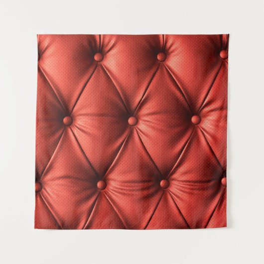 Texturiertes Rotes Leder: Detailliertes Material N Wandteppich (Vorderseite)