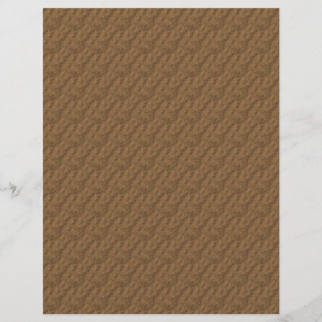 Texturiertes Schlichtes Brown Scrapbook Papier (Vorderseite)