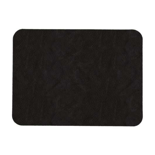Texturiertes schwarzes Leder 2 Magnet (Horizontal)