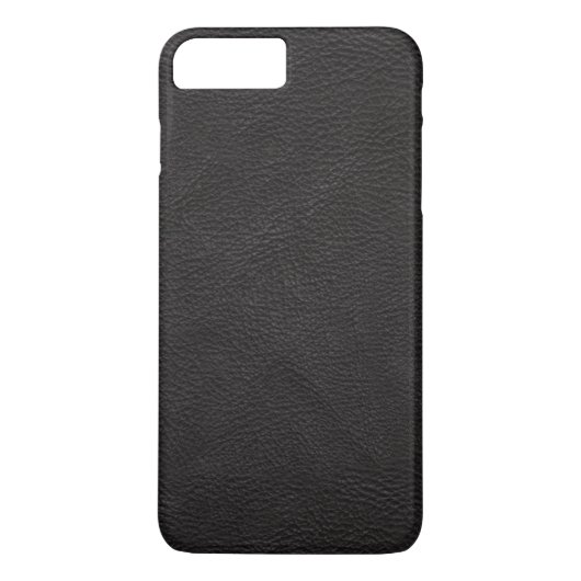 texturiertes schwarzes Leder Case-Mate iPhone Hülle (Rückseite)