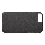 texturiertes schwarzes Leder Case-Mate iPhone Hülle (Rückseite (Horizontal))