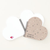 Texturiertes Terrazzo-Muster | Mocha Mousse Elegan Notizblock (Innenseite)