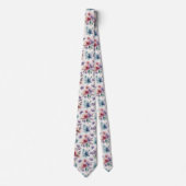 Texturiertes Wasserfarben-Gradient-Blumenmuster Krawatte (Vorderseite)