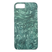 Texturjade und Blausengrün Case-Mate iPhone Hülle (Rückseite)