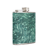 Texturjade und Blausengrün Flachmann (Rechts)