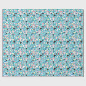 Texturlachskull Geschenkpapier (Flach)