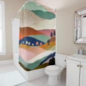 Texturlandschaft Duschvorhang (Beispiel)