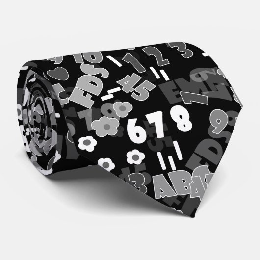 Texturlehrschule für Mathematik Krawatte (Gerollt)