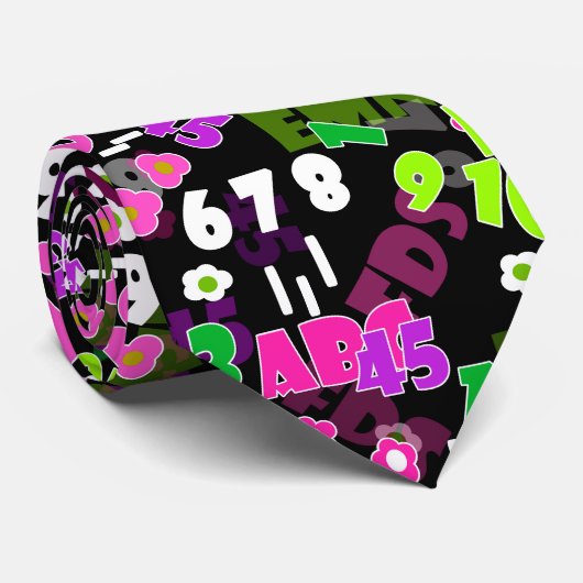 Texturlehrschule für Mathematik Krawatte (Gerollt)