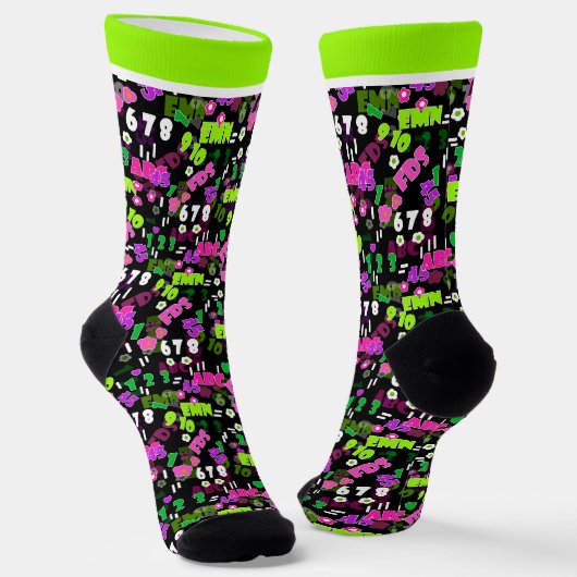Texturlehrschule für Mathematik Socken (Gewinkelt)