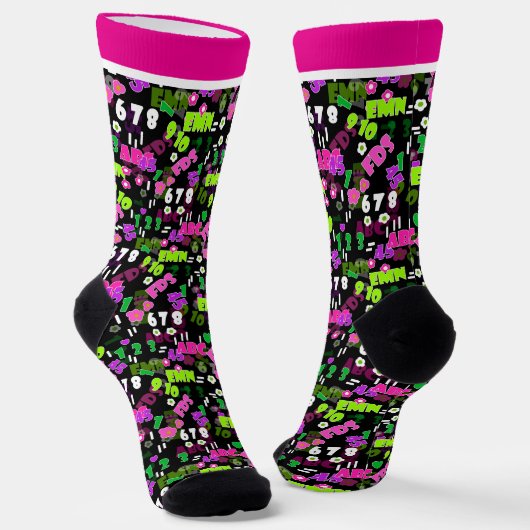 Texturlehrschule für Mathematik Socken (Gewinkelt)