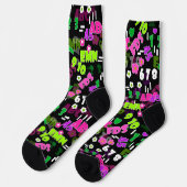 Texturlehrschule für Mathematik Socken (Linkes Detail)