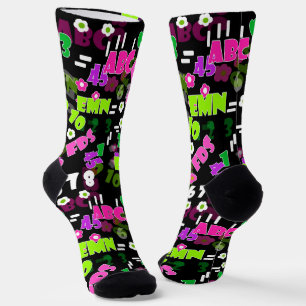 Texturlehrschule für Mathematik Socken
