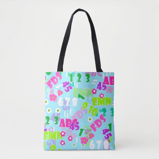 Texturlehrschule für Mathematik Tasche (Vorderseite)